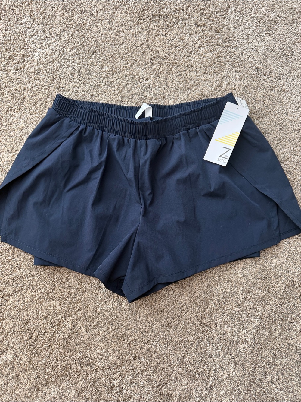 Zella Navy Women's Athletic Running Shorts